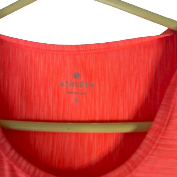 Athleta Women's Size Small Neon‎ Orange Activewear Running Top - Picture 5 of 9